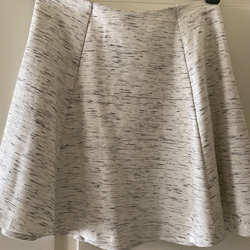 black and white skater skirt